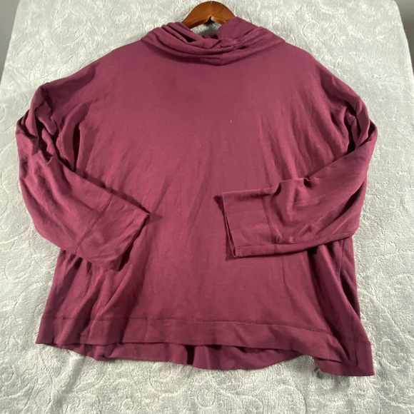 Ralph Lauren Womens Size 2X Red Cowl Neck Sweater Holiday Old Money Soft Modal - Picture 4 of 9